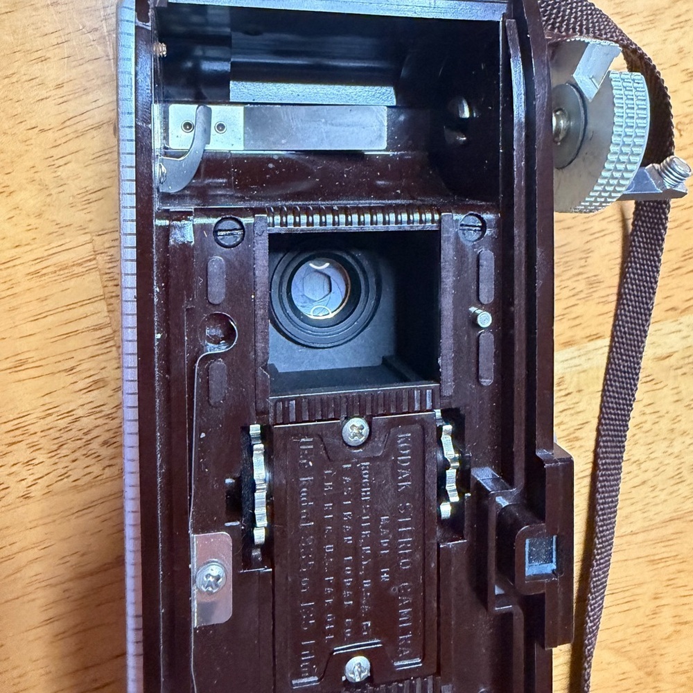 Vintage Kodak Stereo Camera 35mm 3D Camera Kodak Anastigmat f3.5 35mm Working w - Picture 10 of 13